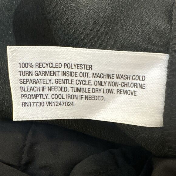 A New Day Women's 10 Straight Relaxed High Rise Satin Cargo Pants Glossy - Picture 11 of 11